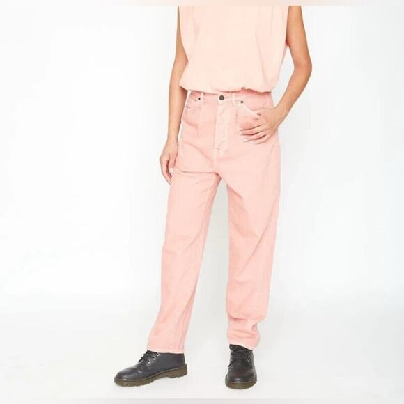 Utility SANDRINE ROSE X FREE PEOPLE Palm Embroidered PETAL 27 Wide leg H… - Picture 1 of 5